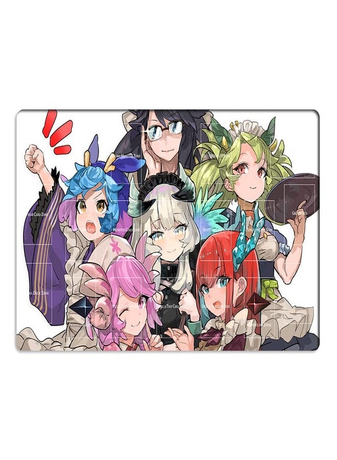Mlikemat بساط لعب جديد من Mlikemat، مناسب لألعاب بطاقات التداول Dragonmaid Deck TCG CCG، مع حقيبة مجانية. - Image 1